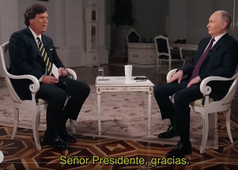 Entrevista de Carlson a Vladimir Putin subtitulada al español