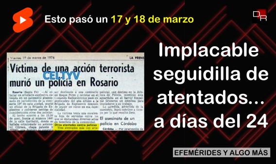 Despedazado al desactivar una bomba – 17 y 18/03